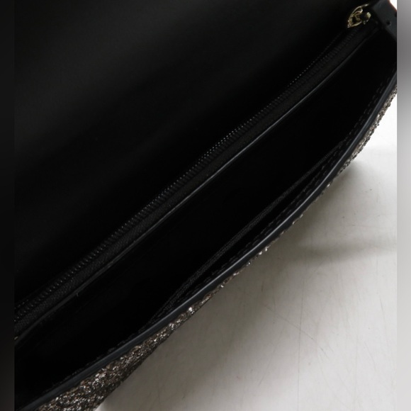 SALE - Kate Spade Black Glitter Clutch Wrsitlet - Picture 7 of 7